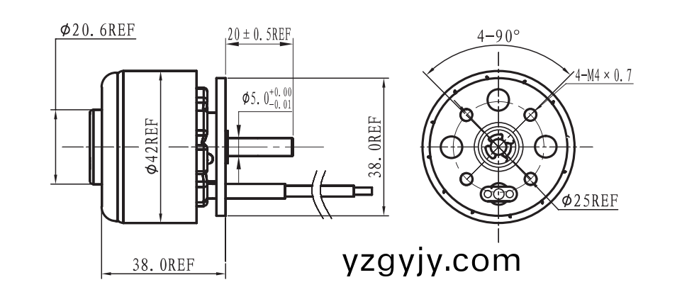 OT-EM4238無(wu)刷(shua)電機(ji)|註射(she)泵電機|跑(pao)步機電(dian)機|直流無刷電機-萬(wan)至達電(dian)機