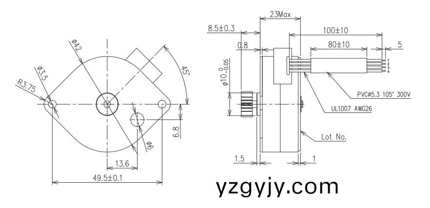 OT-SM42P-455步(bu)進(jìn)(jin)電(dian)機(jī)(ji)|微型打印(yin)機(jī)電機(jī)(ji)|復(fù)印(yin)機(jī)電(dian)機(jī)|POS機(jī)電機(jī)(ji)|微(wei)型(xing)馬(ma)達(dá)(da)-萬(wan)至(zhi)達(dá)電機(jī)
