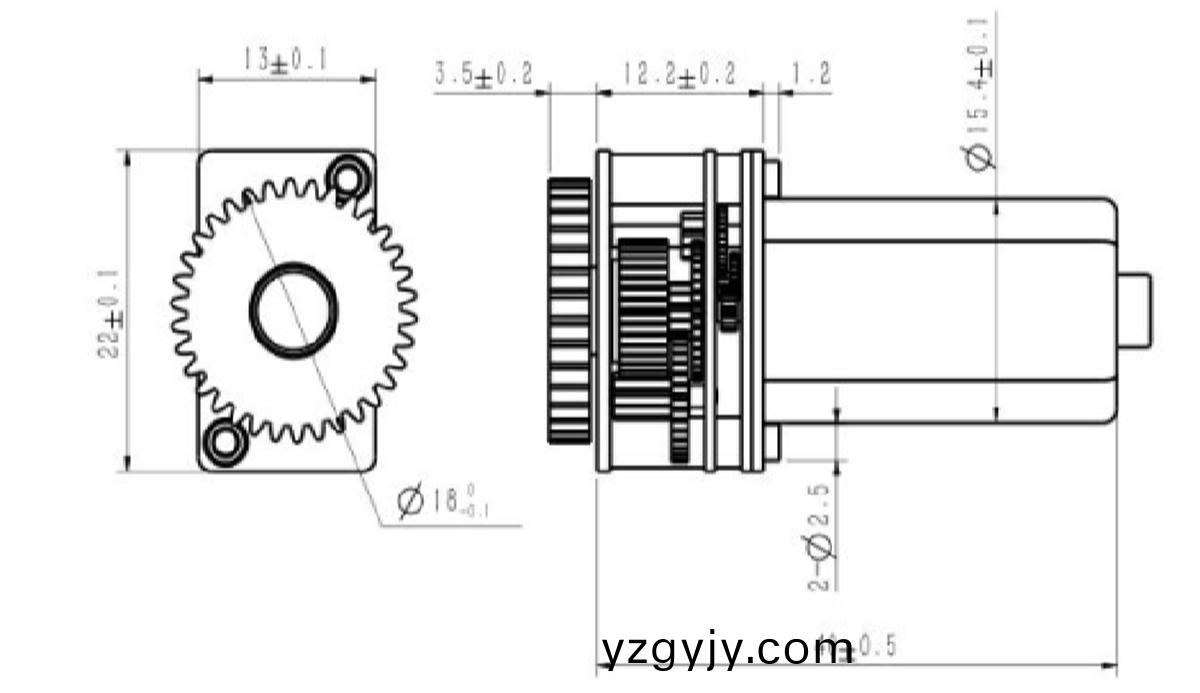 OT-22GA05減(jian)速電(dian)機_減速齒(chi)輪箱(xiang)_小(xiao)型(xing)減(jian)速(su)機(ji)-萬(wan)至(zhi)達(dá)電機