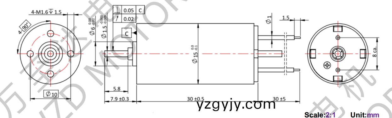 OT-CM1530空心桮電(dian)機-萬至達(dá)(da)電(dian)機