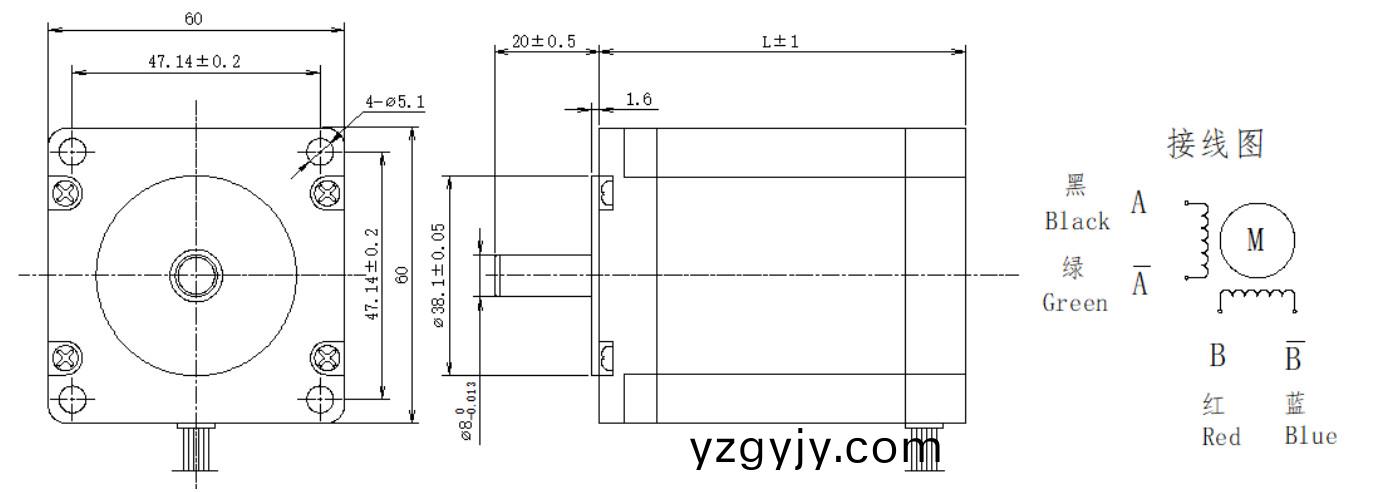60係(xi)列1.8°兩相(xiang)開(kai)環(huán)(huan)步(bu)進(jin)電機(ji)結(jié)(jie)構(gòu)(gou)