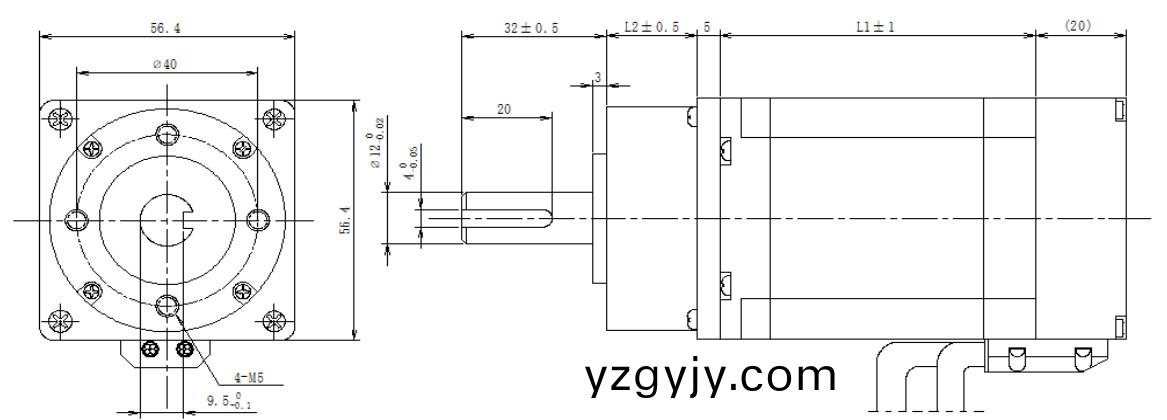 57係(xi)列(lie)閉環(huán)步(bu)進電(dian)機+齒輪(lun)箱結構(gou)