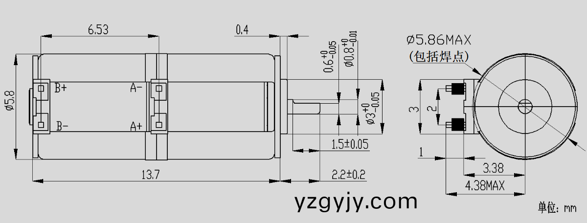 OT-SM5.8L-001步(bu)進(jìn)電(dian)機(jī)_6mm微型步進(jìn)(jin)電機(jī)_鏡(jing)頭馬達(dá)-萬(wàn)(wan)至(zhi)達(dá)(da)電機(jī)(ji)