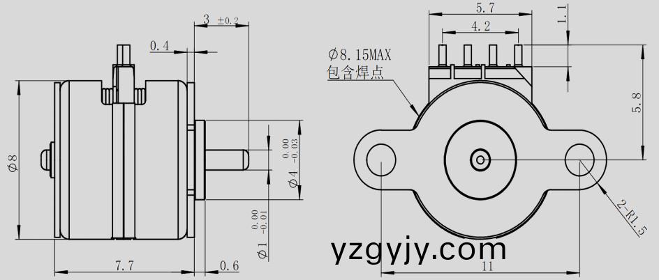 8mm微(wei)型步進(jìn)電機(jī)_光(guang)學(xué)(xue)變焦鏡頭電(dian)機(jī)(ji)-萬(wan)至達(dá)(da)電(dian)機(jī)(ji)