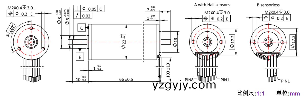 ECS-4P 2266 2對(duì)極空心桮無(wú)刷(shua)電機(jī)(ji)-萬(wàn)(wan)至達(dá)電(dian)機(jī)