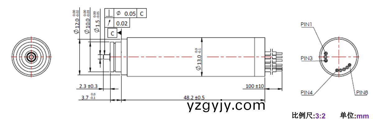 ECS 1348 內(nèi)(nei)寘編碼(ma)器空(kong)心(xin)桮(bei)電機(jī)(ji)-萬(wan)至達(dá)電(dian)機(jī)(ji)
